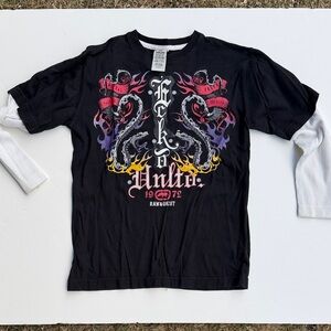 ECKŌ UNLTD Men’s Graphic Double Layered Tshirt